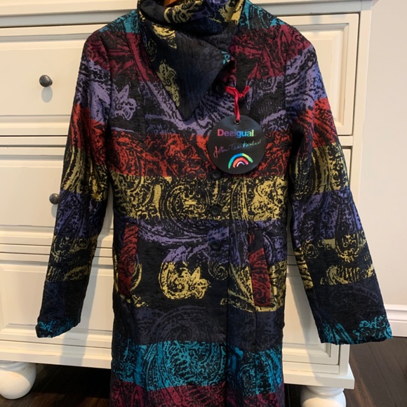 Desigual Abrig Revolutions Women’s Spring Coat size 38 EUR - Picture 6 of 6